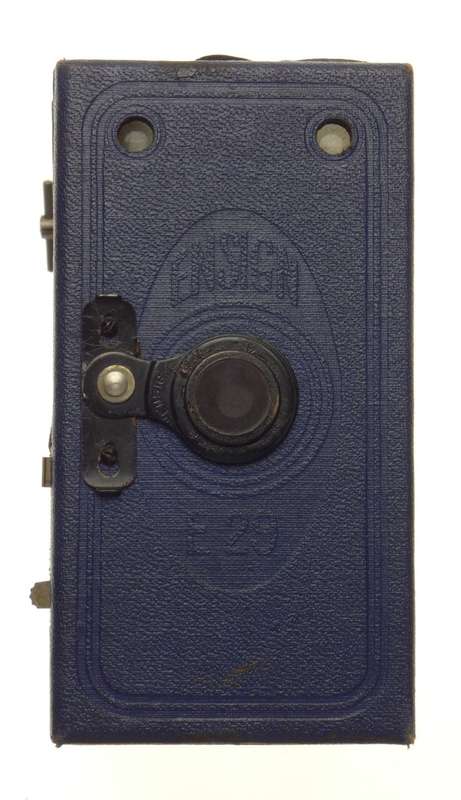 ENSIGN E29 Blue box camera rare old school vintage classic 120 roll film type