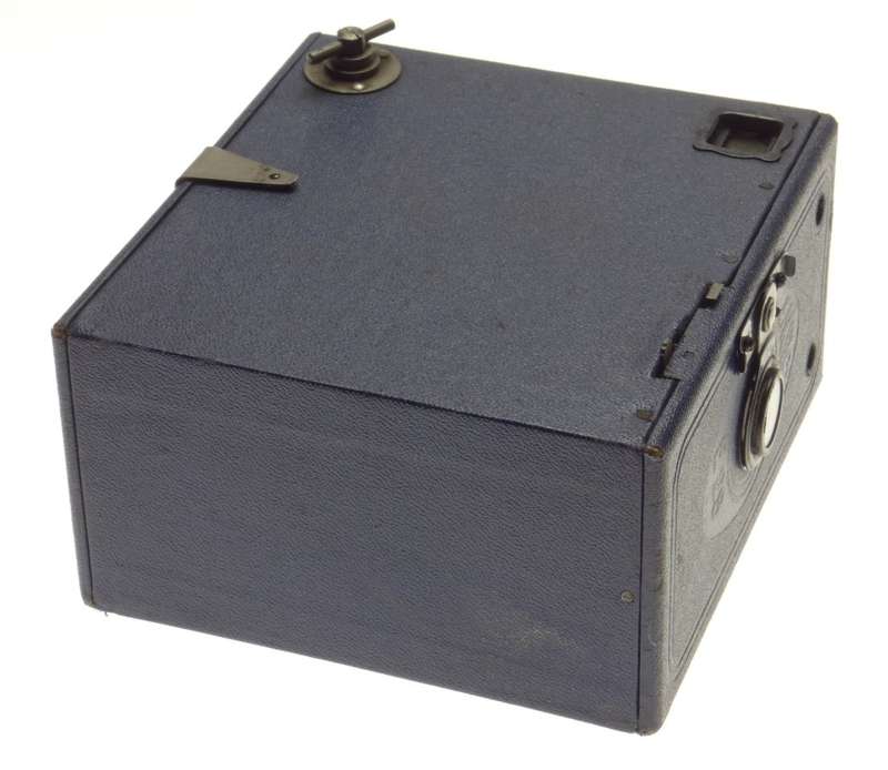 ENSIGN E29 Blue box camera rare old school vintage classic 120 roll film type