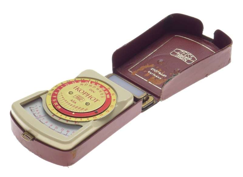 Zeiss Ikon IKOPHOT camera external light exposure meter cased vintage