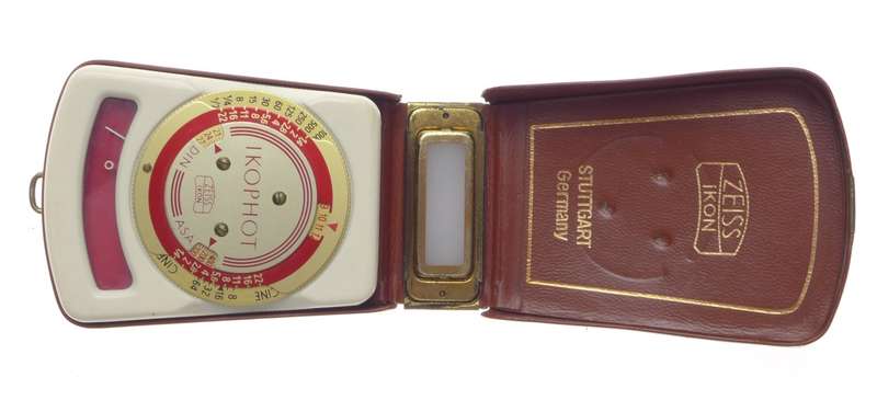 IKOPHOT Zeiss Ikon camera external light exposure meter cased vintage old school hand held