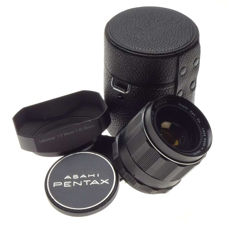 ASAHI Pentax Super-Takumar 1:2/35 Wide Angle screw mount SLR film camera lens hood - Pentax