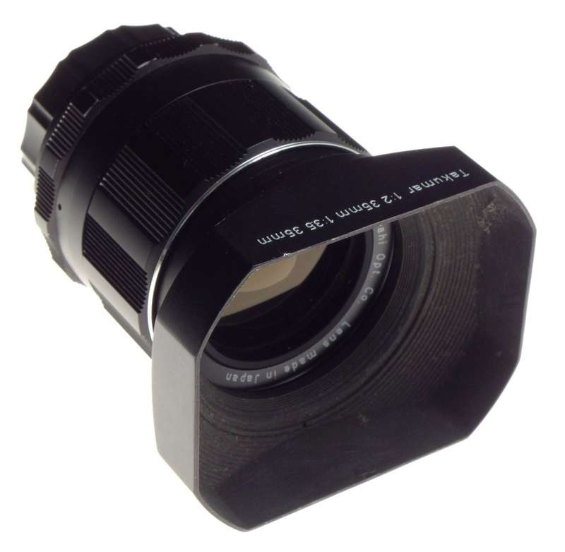 ASAHI Pentax Super-Takumar 1:2/35 Wide Angle screw mount SLR film camera lens hood - Pentax