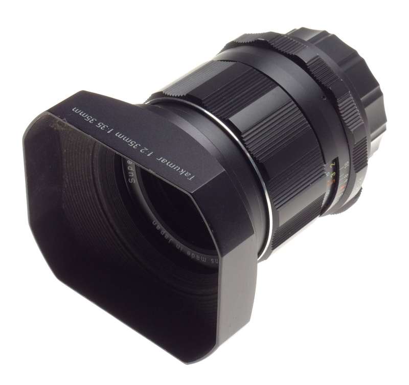 ASAHI Pentax Super-Takumar 1:2/35 Wide Angle screw mount SLR film camera lens hood - Pentax