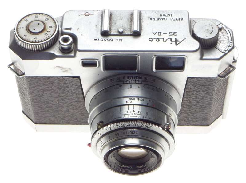 AIRES 35-IIA Rangefinder camera Q Copal shutter 2.8 f=5cm Not working