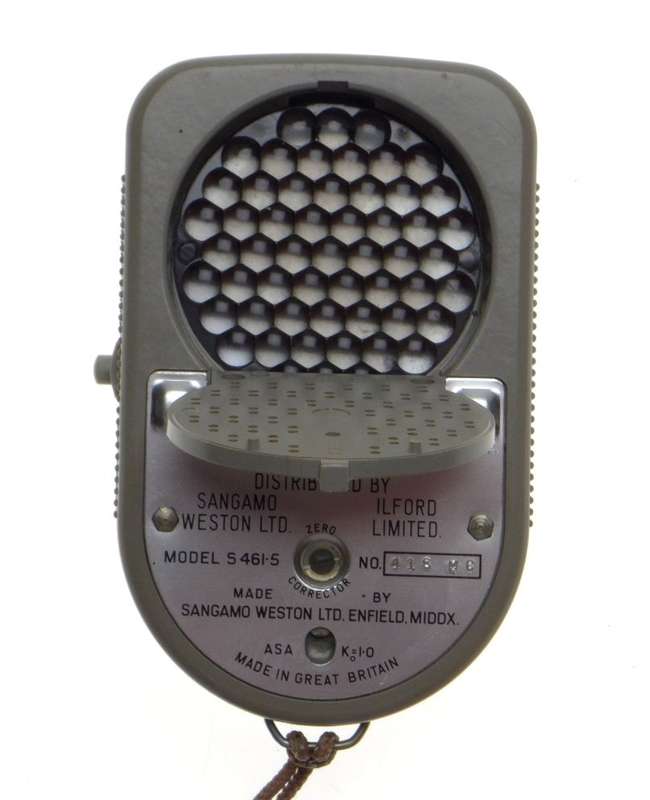 Weston Master V Chrome light exposure meter case and strap