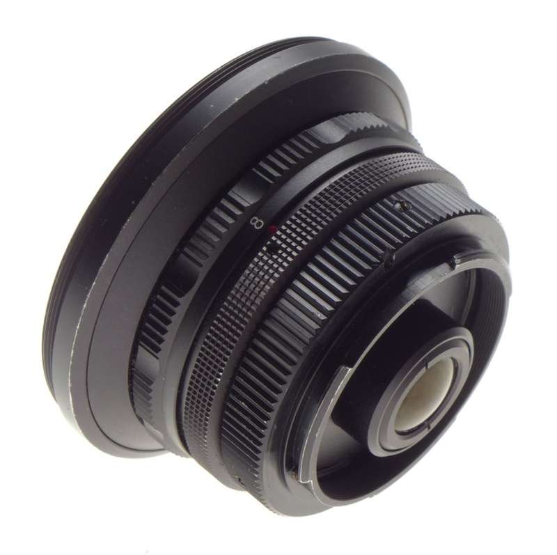 SPIRATONE Fish-eye 1:8 f=12mm Ultra-wide angle lens 8/12mm caps and case