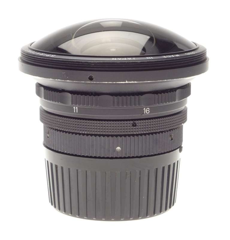 SPIRATONE Fish-eye 1:8 f=12mm Ultra-wide angle lens 8/12mm caps and case