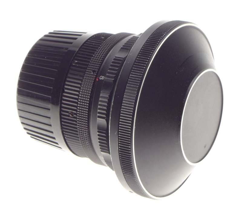 SPIRATONE Fish-eye 1:8 f=12mm Ultra-wide angle lens 8/12mm caps and case