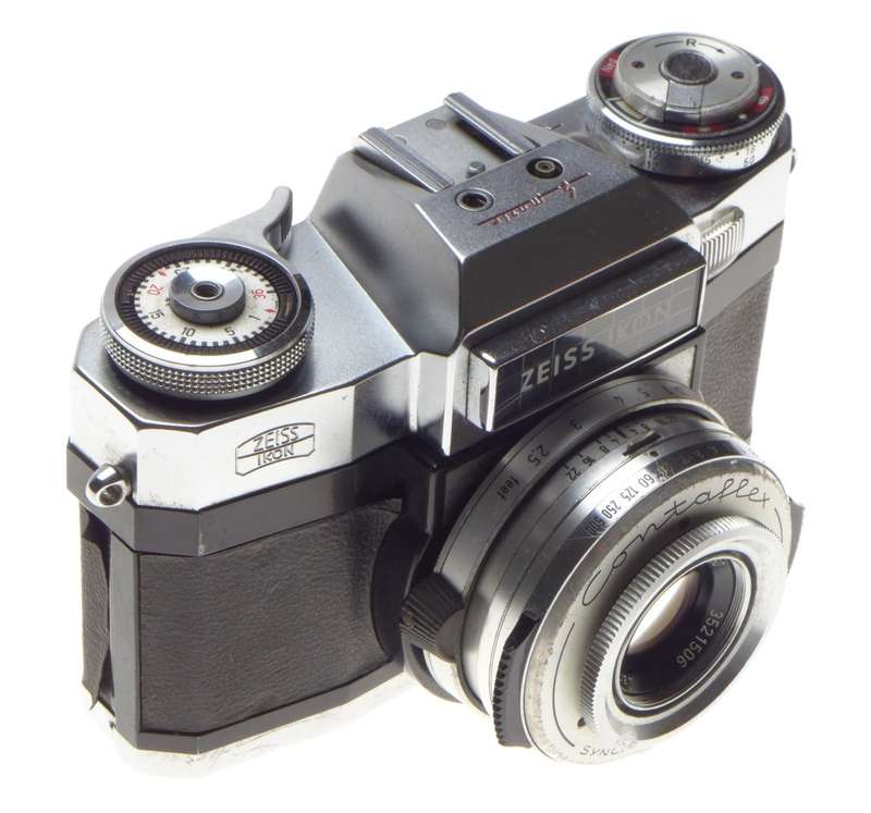 Zeiss Ikon CONTAFELX SLR vintage 35mm film camera Tessar 2.8/50mm lens