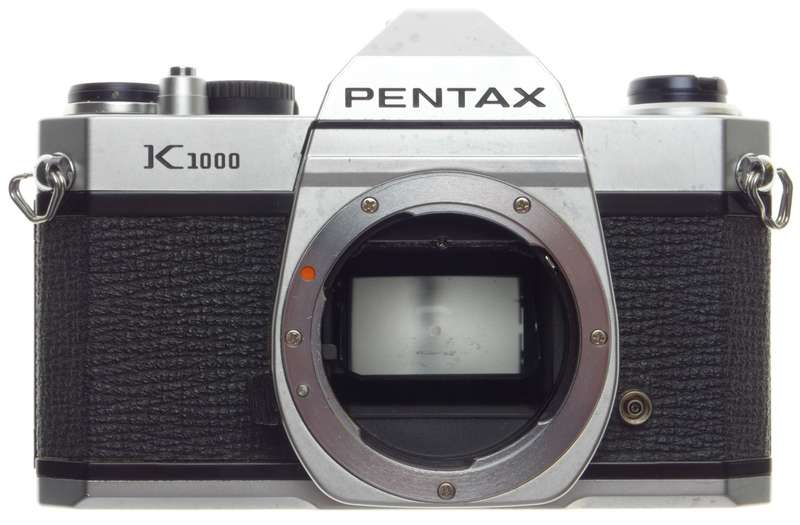 PENTAX K1000 SLR analogue vintage classic 35mm film camera SMC Pentax-M 1:2 f=50mm lens case - Penta