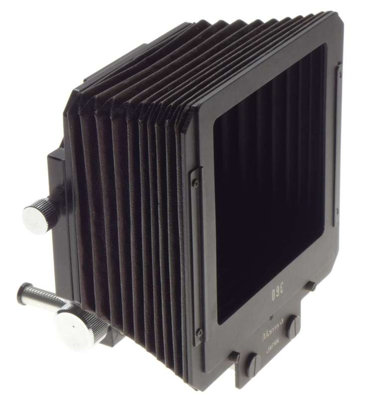 Mamiya Bellows Compendium Lens hood / shade attachment device for medium format film camera - Mamiya