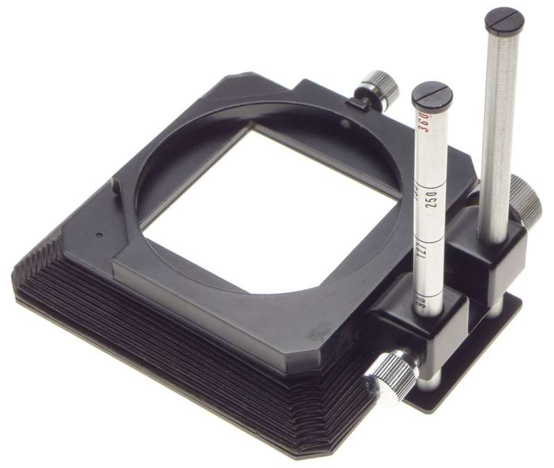 Mamiya Bellows Compendium Lens hood / shade attachment device for medium format film camera - Mamiya