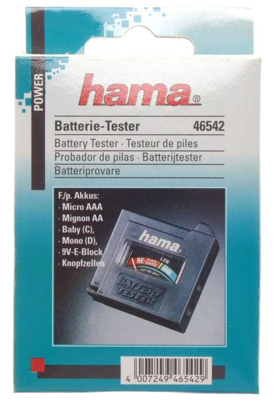 HAMA new old stock battery tester sealed in box 46542