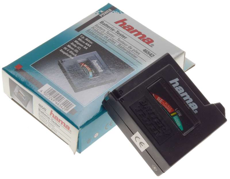 HAMA new old stock battery tester sealed in box 46542
