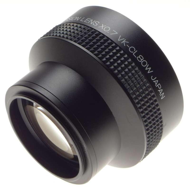 Wide conversion lens X0.7 VK-CL80W 51mm screw mount clean glass with caps - Wide