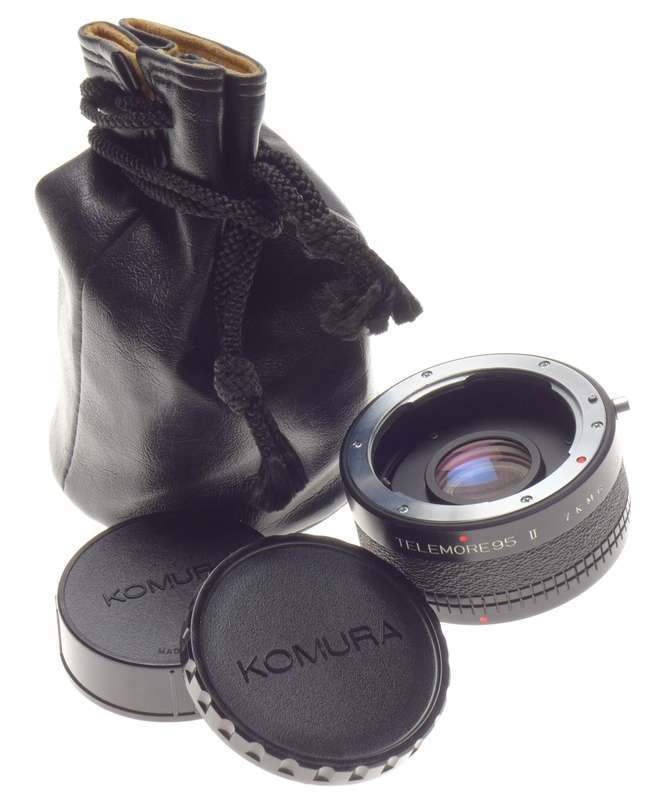 KOMURA lens TELMORES 95 II 7K M.G for P.K converter cased caps excellent