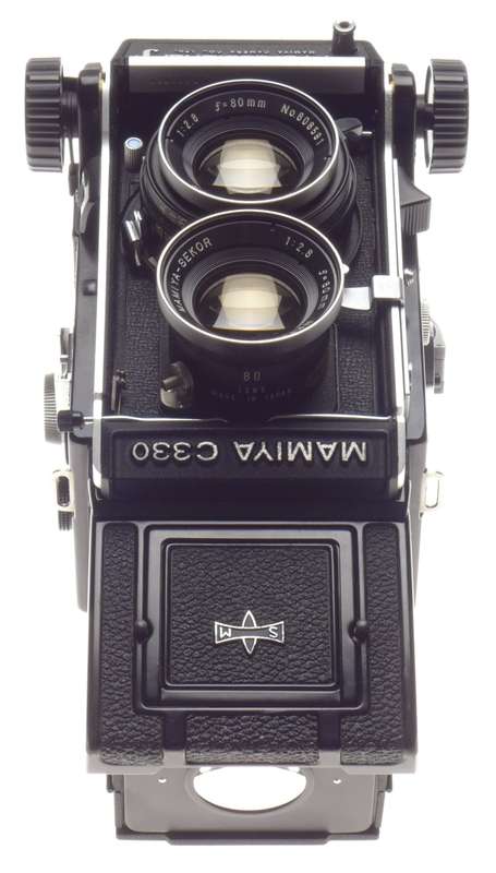 MAMIYA C330 Professional F TLR medium format camera Mamiya-Sekor 2.8 f=80mm blue dot lens with cap -