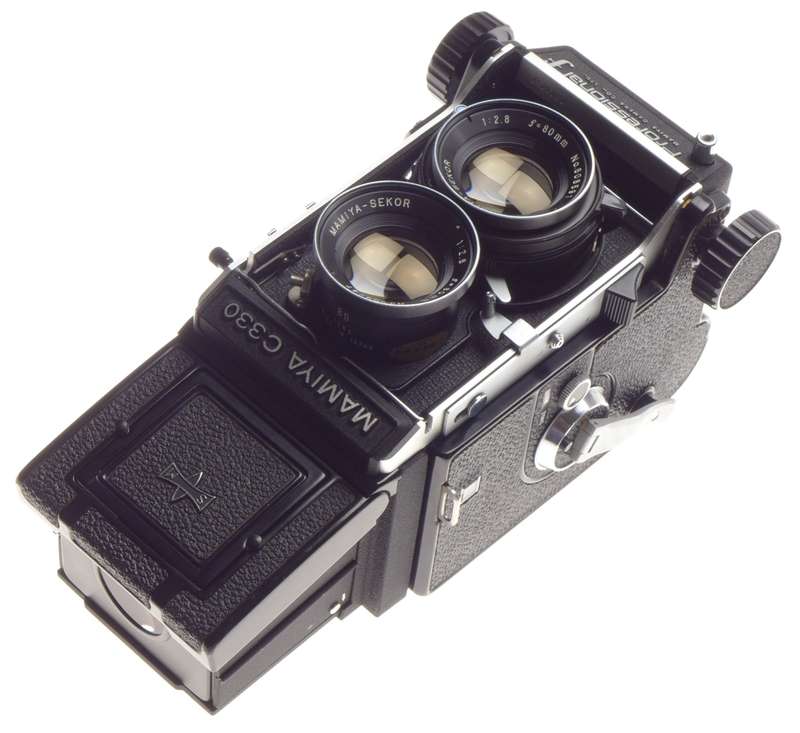 MAMIYA C330 Professional F TLR medium format camera Mamiya-Sekor 2.8 f=80mm blue dot lens with cap -