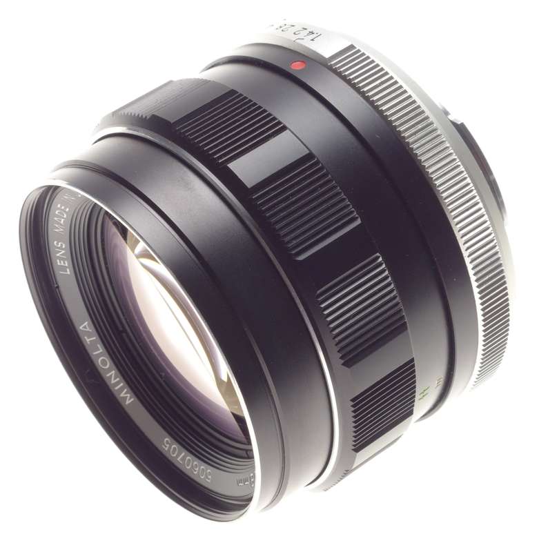 MINOLTA MC Rokkor-PF 1:1.4 f=58mm Fast SLR vintage camera prime lens caps filter very clean
