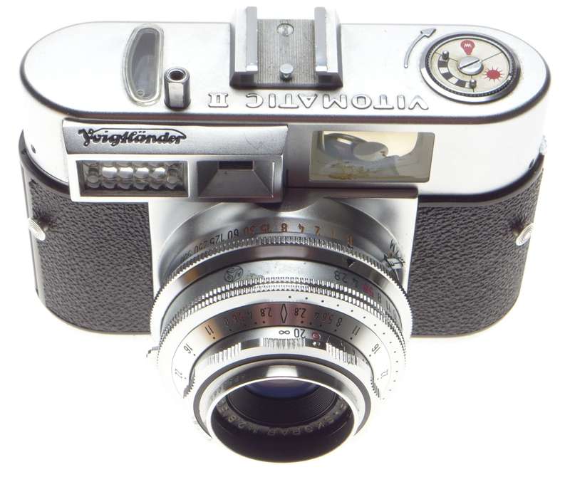 Voigtlander Vitomatic II 35mm film camera PRONTOR SLK-V Shutter Color-Skopar 1:2.8 f=50mm