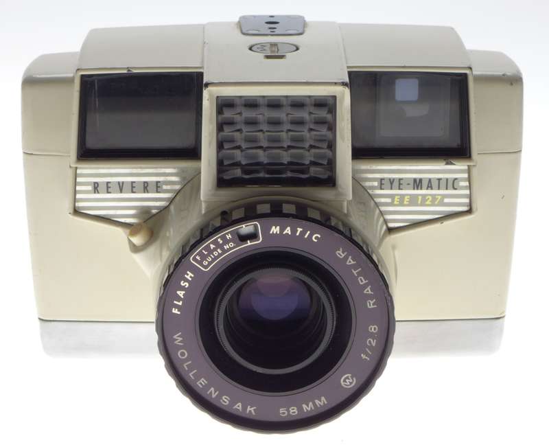 REVERE electric Eye-Matic EE127 vintage film camera Wollensak 58mm f2.8 RAPTAR lens