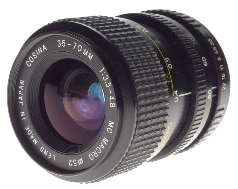 COSINA 35-70mm 1:3.5-4.8 MC Macro for PENTAK K cameras mounts filter caps