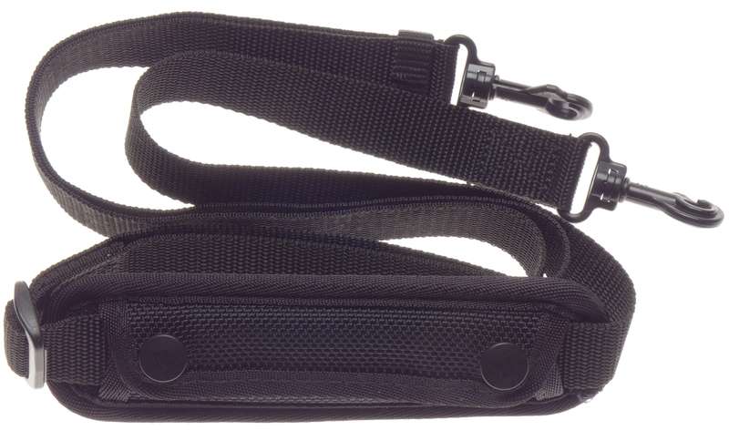 Strap for camera bag black canvas with shoulder pad excellent condition