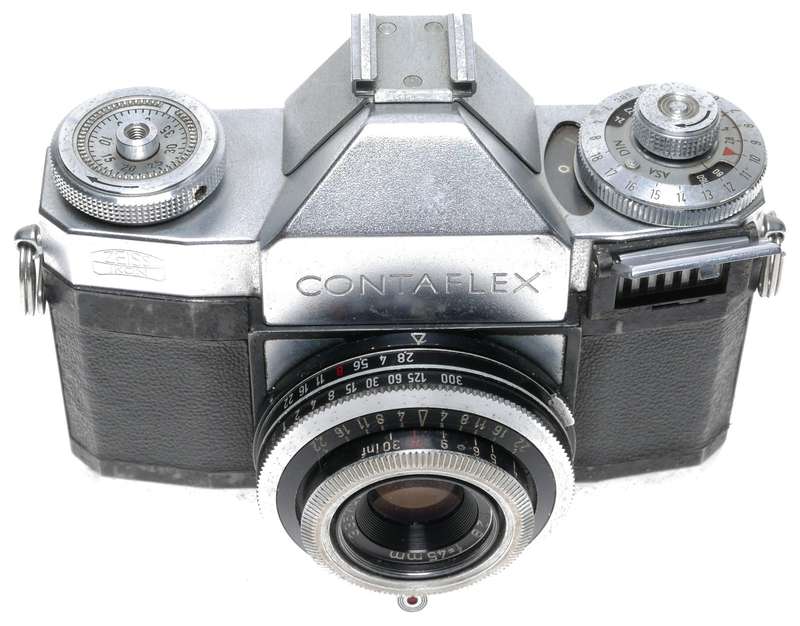Pantar 1:2.8/45mm Zeiss contaflex SLR film camera