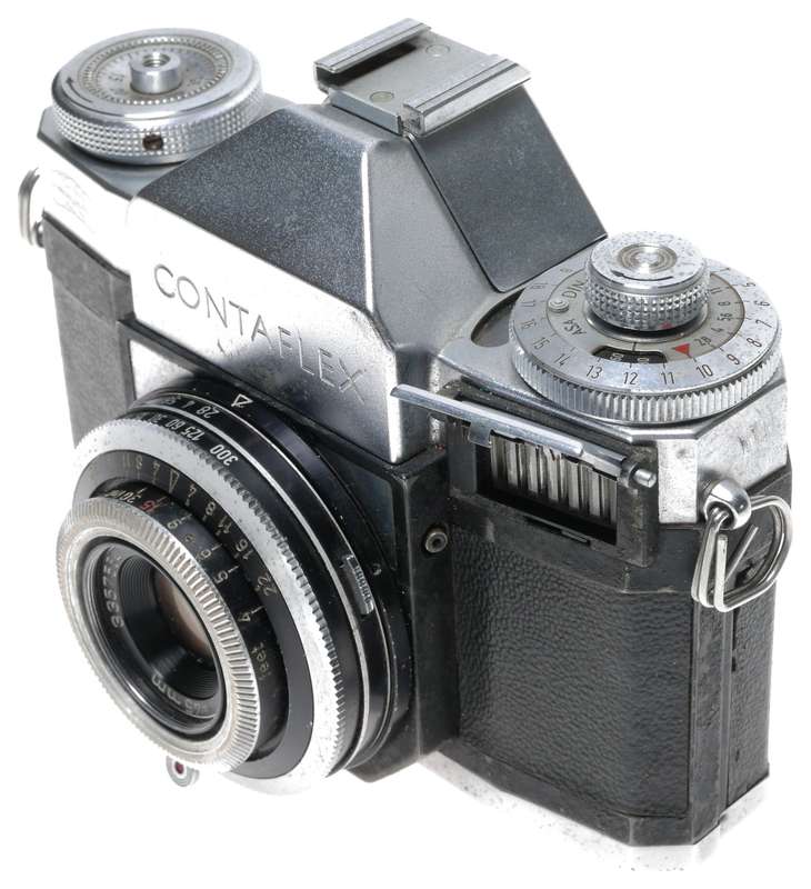 Pantar 1:2.8/45mm Zeiss contaflex SLR film camera