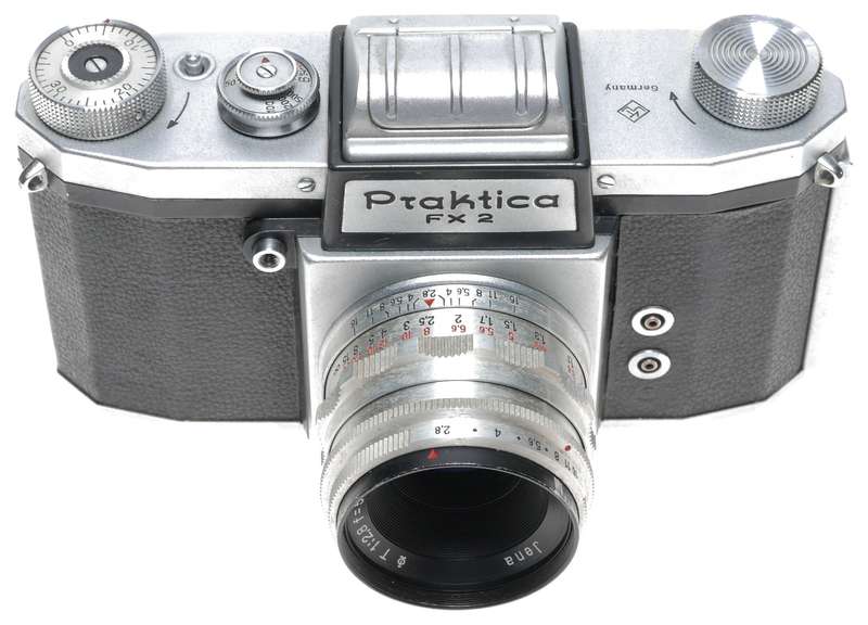 Praktica FX 2 camera Jena 2.8 f=50mm lens case excellent outfit