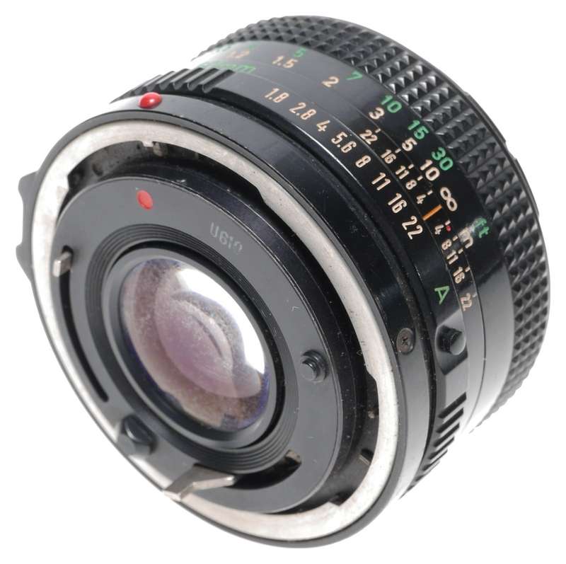 Canon lens FD 50mm 1:1.8 SLR Antique film camera lens - Canon