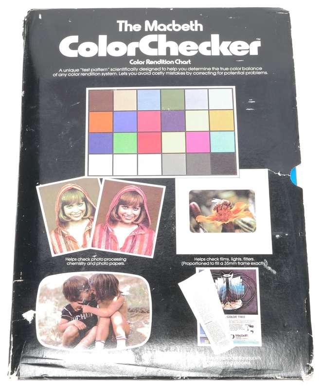 The Macbeth colorchecker rendition chart used rare - Macbeth