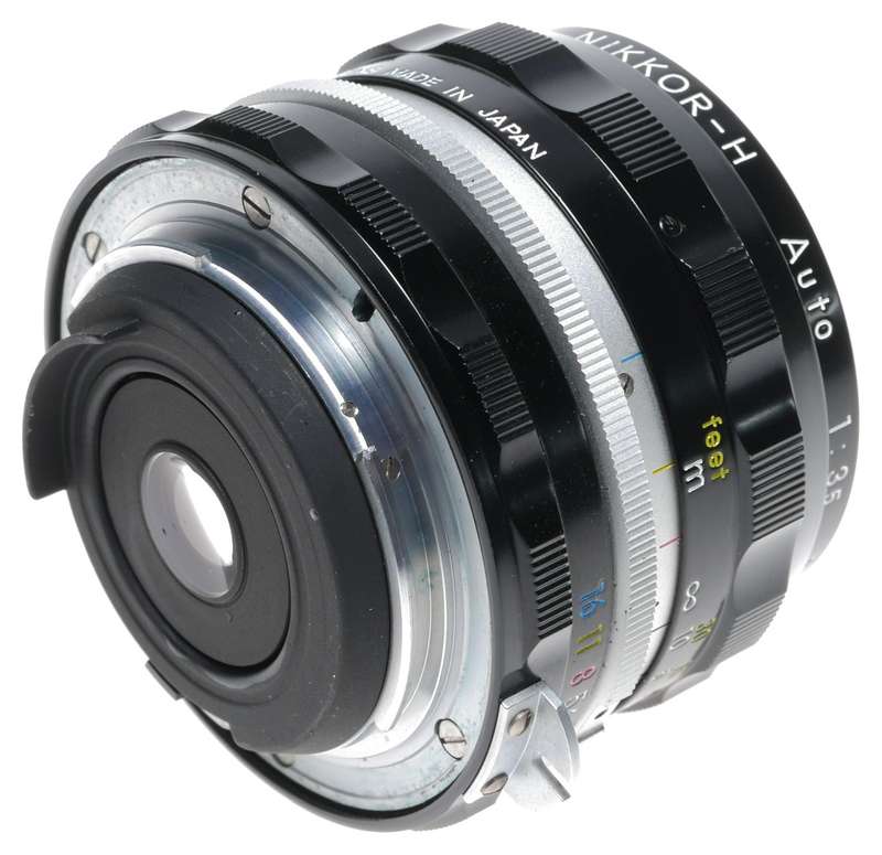 Nikkor-H Auto 1:3.5 f=28mm Vintage SLR film camera lens wide angle