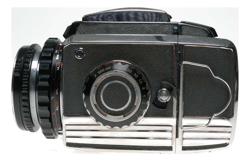 Bronica 6x6 Chrome S2 Medium format film camera Nikkor-P 1:2.8 f=75mm