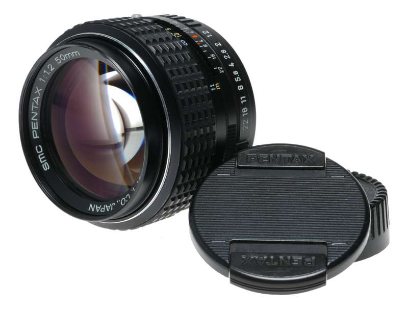 SMC Pentax 1:1.2 50mm fast optics 1.2/50 SLR vintage film lens