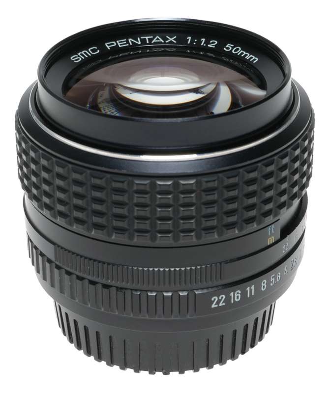 SMC Pentax 1:1.2 50mm fast optics 1.2/50 SLR vintage film lens