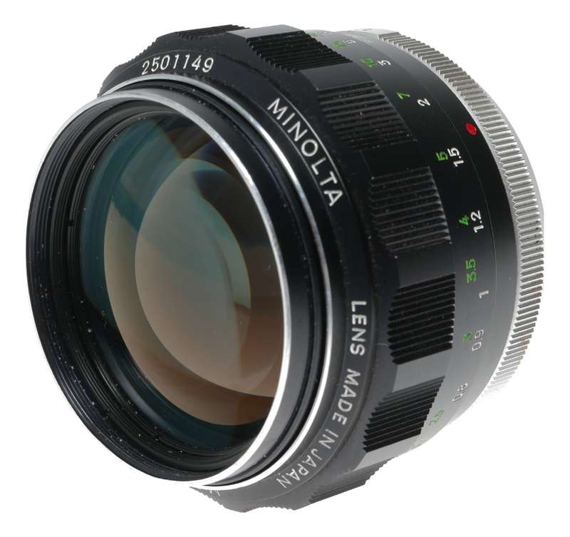 Minolta MC Rokkor-PF 1:1.2 f=58mm SLR camera lens fast glass
