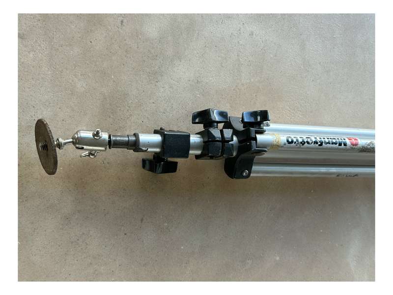 Manfrotto light stand tripod type with locking head used