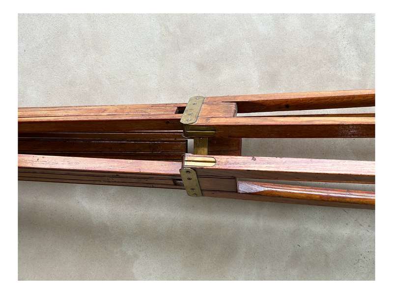 Wooden vintage large antique camera tripod period