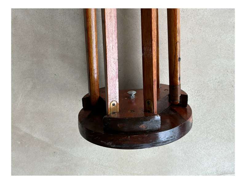 Wooden vintage large antique camera tripod period