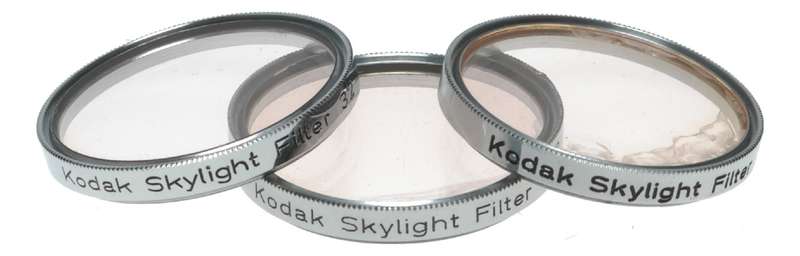 Kodak Retina Camera Skylight Filters 32-0L Thread Mount Shade Hood in Keeper