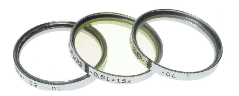 Kodak Retina Camera Lens 32mm Thread Filters Skylight F1 FVII in Keeper