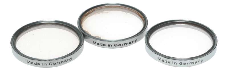 Kodak Retina Camera Skylight Filters 32-0L Thread Mount Shade Hood in Keeper