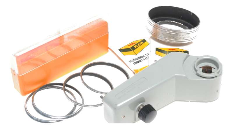 Kodak Capacitor Brownie Flash Holder 48mm Rings 37mm Shade Hood