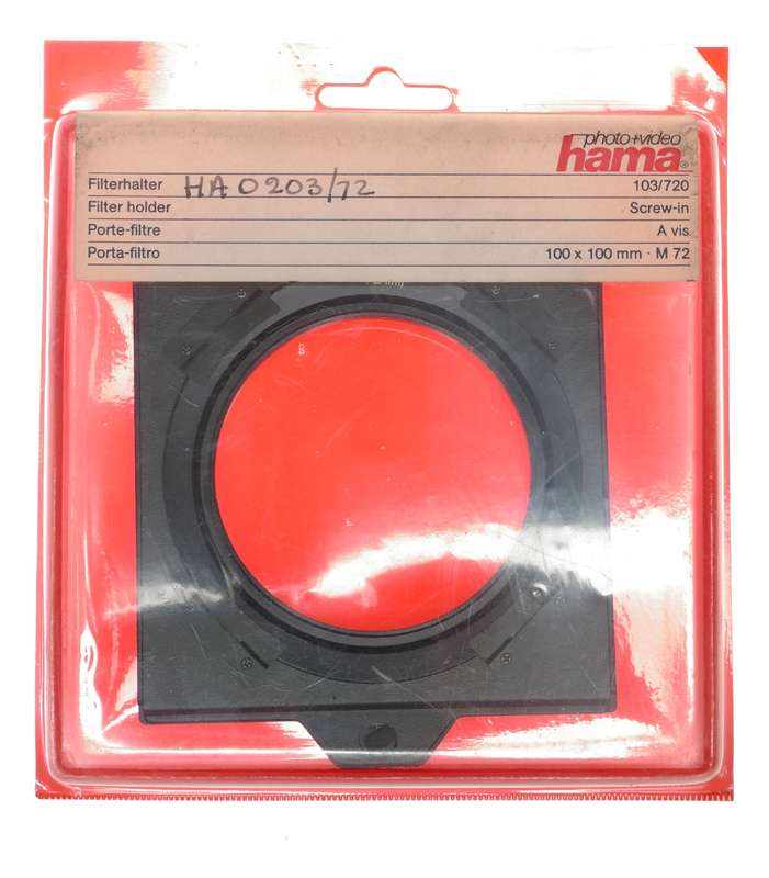 Hama M72mm Universal Camera Filter Holder 10x10cm Free Shipping
