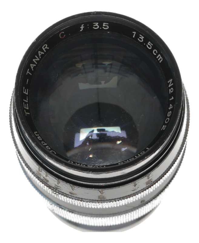 T.O.C. Tele-Tanar 135mm 1:3.5 M39 RF Coupled Camera Lens