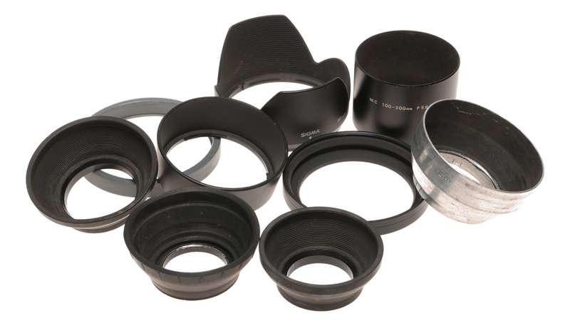 Minolta Sigma Photax Clip on Screw Mount Collapsible Camera Lens Hoods