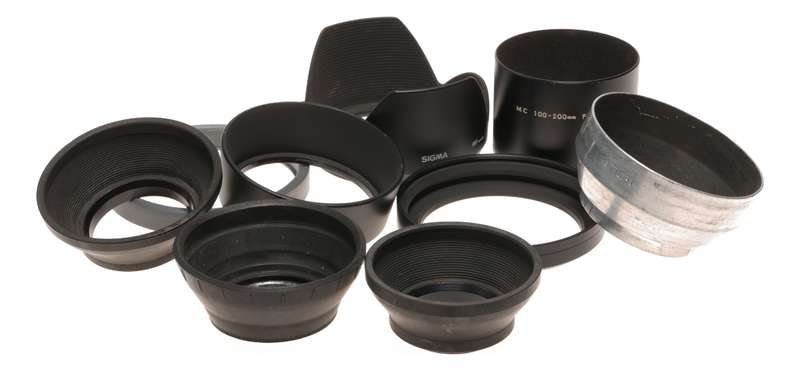 Minolta Sigma Photax Clip on Screw Mount Collapsible Camera Lens Hoods