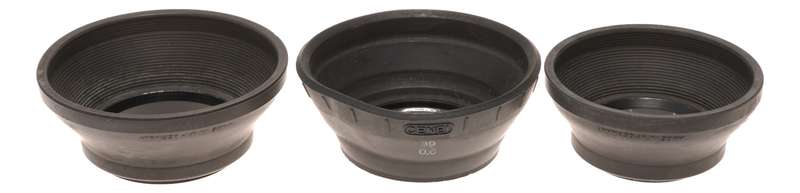 Minolta Sigma Photax Clip on Screw Mount Collapsible Camera Lens Hoods