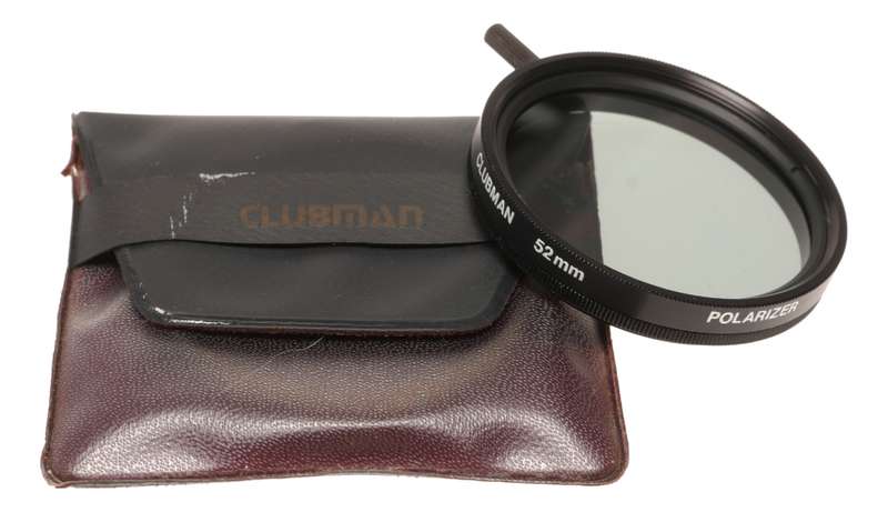 Clubman 52mm Polarizer Camera Lens Filter in Pouch Free Shipping